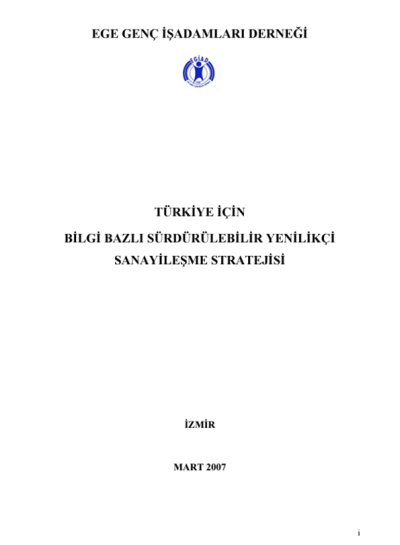 Sanayileşme-Stratejileri